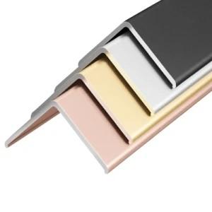 Cina SGS Multicolor Decorative Aluminum Corner Trim, Polishing Stainless Steel Angle Trim in vendita