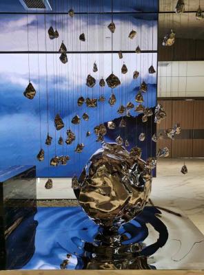 China Objetos tridimensionales de acero inoxidable, obras de arte visualmente cautivadoras en venta