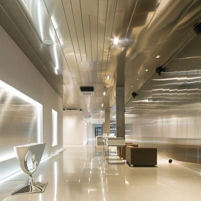 Chine Panneaux plats de plafond en acier inoxydable durable pour espaces commerciaux à vendre