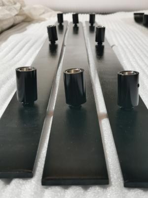China Satin Black Handrail With End Returns, Anti Fingerprint Spray Surface for sale