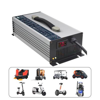 China 54.6V 38A Car Truck Forklift Battery Charger Lifepo4 Lithium Ion for sale