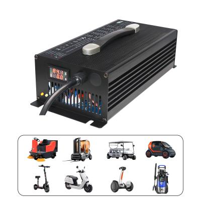 China 120V 60Ah 120Ah Forklift Electric Car Battery Charger Powerful for sale