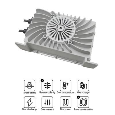 중국 24V - 효율에 전력을 공급하는 29.2V 23A 멀티 스테이지 지게차 배터리 충전기 판매용