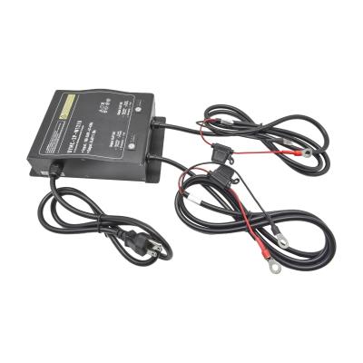 China Waterproof Smart Electric Scooter Automatic 12V 10A 2-bank Lithium Battery Charger for sale