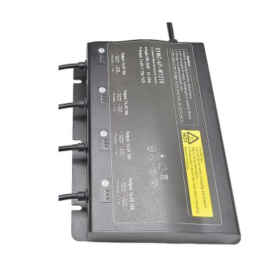 China 672W Smart Lithium Ion Battery Charger 12V 10A 4 Channel Waterproof Marine Battery Charger for sale