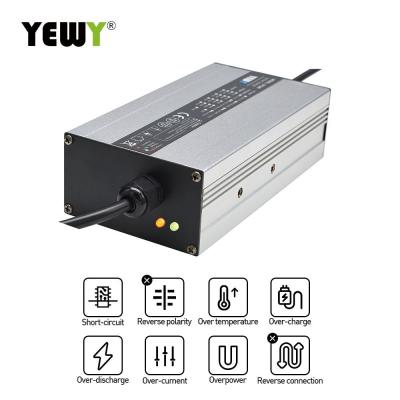 China 24v 18ah36ah lithium-ion wheelchair battery charger, uninterrupted charging waterproof battery charger à venda