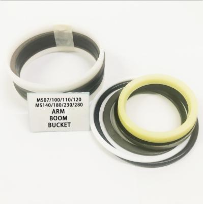 China MS110 120 180 Boom Arm Bucket Seal Excavator Seal Kit Hydraulic Cylinder Oil Seals Spare Parts Boom Arm Bucket Seal for sale