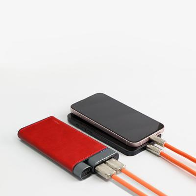 China 250g Power Delivery Power Bank PD 20W Patent Design Leather Shell for sale