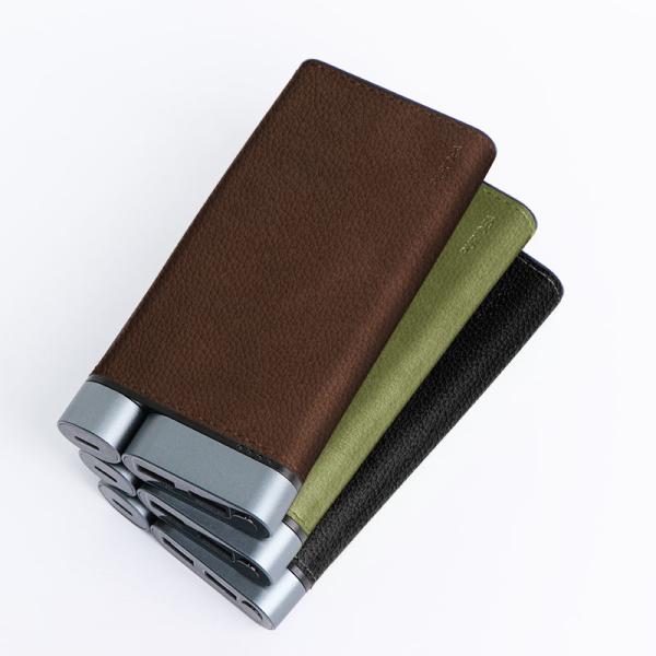 Quality OEM ODM PD Power Bank 10000mAh With Handmade Leather Shell / Metal Ports for sale