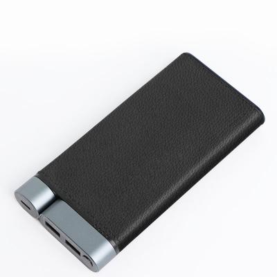 China Black LED Power Bank 10000mah Battery Power Bank With Metal Shell for sale