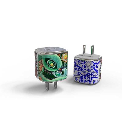 中国 ミニダブルUSB高速充電器 2ポートUSBC壁充電器 スリーク革デザイン 販売のため
