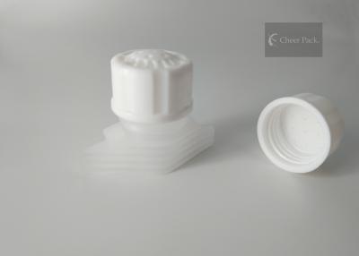 China Breathable Nozzle Plastic Spout Caps 18mm Outer Dia For Liquid Pouch Bag for sale