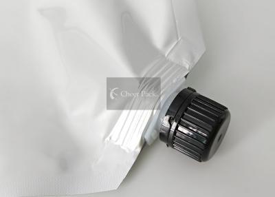 China Black / White Twist Top Cap For Plastic Laundry Liquid Bag , Size Customized for sale