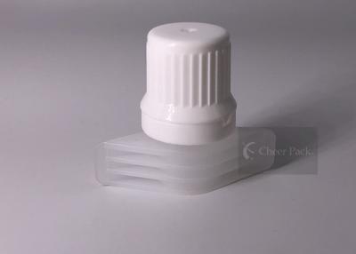 China Casquillo plástico del canalón del color blanco del diámetro 9.6m m Matetrial PE para el bolso de la jalea en venta