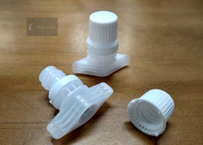 China Reclosable Soft Drink Bottle Spout Cap 9.6mm Inner Diameter , White Color for sale