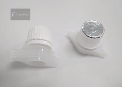 China Full Seal Type Plastic Spout Caps 18 Millimeter Outer Diameter For Fruit Juice Pouch for sale