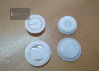 China Plastic One Way Degassing Valve Five Holes 23mm Dia For Coffee Bean Bag for sale