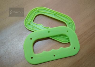China Manijas profesionales de la bolsa de plástico del color verde, manija del portador del bolso de ultramarinos en venta