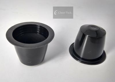 China Las cápsulas recargables del color de la máquina revestida entérica negra del café vacian capacidad 8 gramos en venta