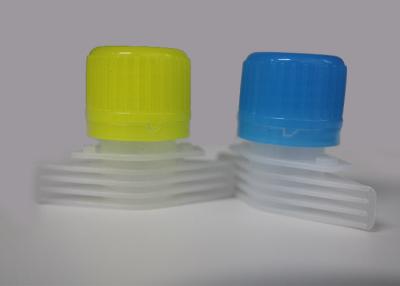China Yellow Plastic Spout Caps / Spout Laundry Detergent Cap with PE Anti Corrosion Material for sale