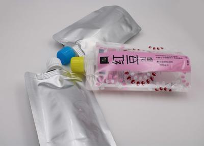 China Clear Plastic Spout Doy Pack Liquid Spout Bags PET / VMPET / PE OEM Printed for sale