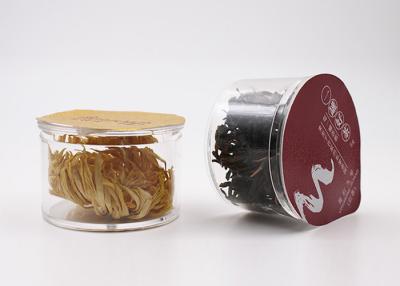 Китай Пластмасовые контейнеры 25 ПС ясные небольшие круглые ясные напихивают емкости для чая, кофейного зерна продается