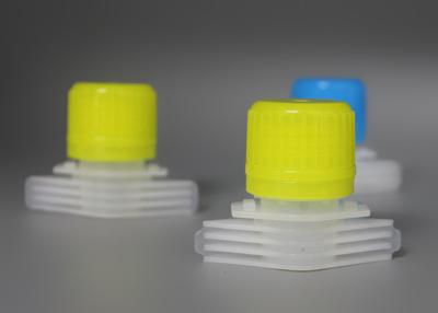 China Eco Friendly PE Plastic Pilfer Proof Pour Spout Covers For Laundry Liquid Pouch for sale