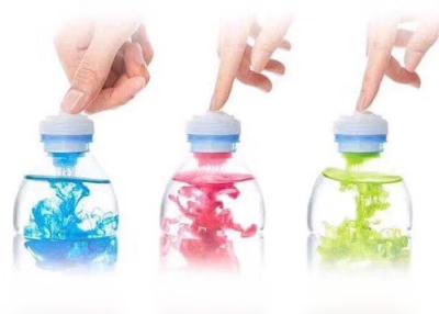 China Transparent Creative Press Type Plastic Bottle Caps For Beverage Powder Packaging for sale
