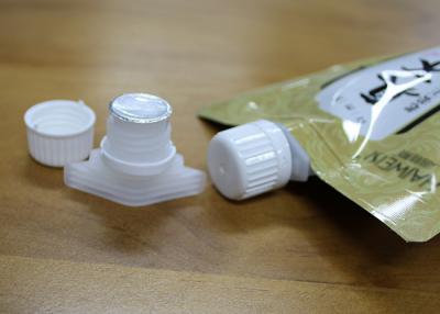 China Tight Sealing Up Plastic Spout Caps With Foil Liners And Seals Custom Size for sale