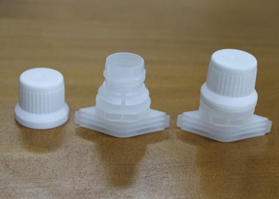 China Anti Theft Plastic Screw Spout Caps Packaging On Self Stand Up Bags for sale