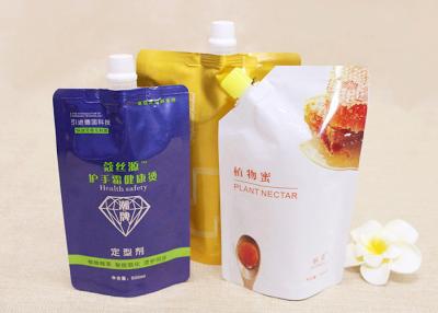 China Customize Handle Plastic Doypack Liquid Nozzle Spout Bags For Laundry Detergent for sale