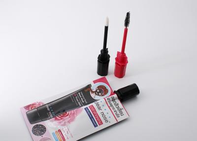 China Cosmetic Paste Small Liquid Spout Bags With Lash Curler Brush Gravure Printing for sale