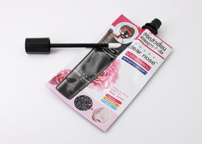 China Shinny Or Matte Cosmetic Spout Bags With Lip Rouge Jelly Brush Stick for sale