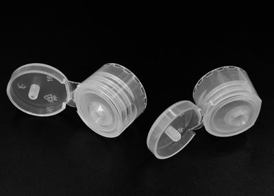 China Clear 20mm Inner Diameter Glossy Plastic Bottle Cap Food Grade for sale
