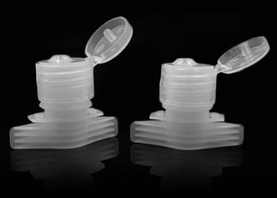 China HDPE Plastic Spout Nozzle In 20/410 Flip Top Bottle Cap For Sanitizer Doypack for sale