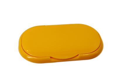 Chine Emballage humide jaune 109mm Flip Top Cap de plastique de chiffons à vendre