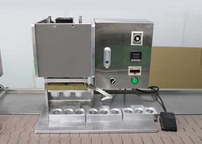 China Plastic Pp Container Sealing Film 900w Hot Press Machine for sale