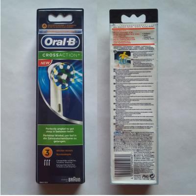 China AAAAA+ Quality Braun Cross action EB50-3 refill electric toothbrush head ,200pcs/carton for sale