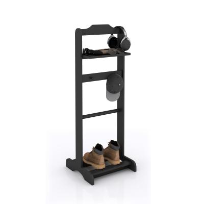 China Home Wooden Coat And Shoe Stand For Entrance Hallway OEM / ODM for sale