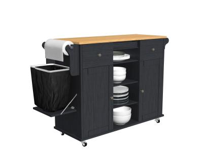 China Food Preparation Small Kitchen Island With Storage For Cooking OEM à venda
