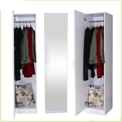 China Floor Standing 70.47 Inch Wooden Clothes Wardrobe With Clothes Rail for sale