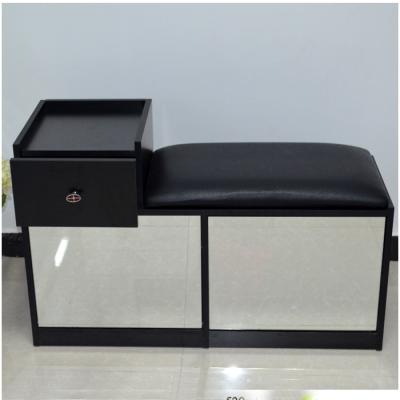 China Black Knock Down Package Space Saving Entryway Shoe Bench for sale