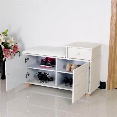China MDF Panel Shoe Cabinet Stool for sale