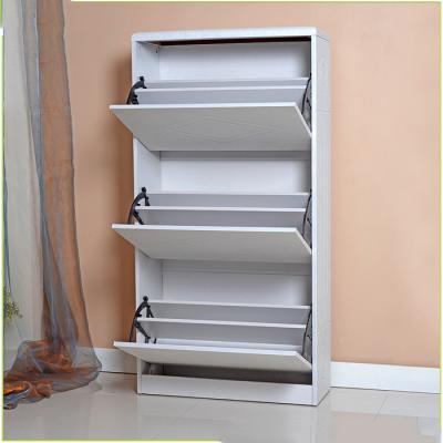 China Bedroom Hardware Fitting 63*24*123cm Mirrored Shoe Cupboard for sale