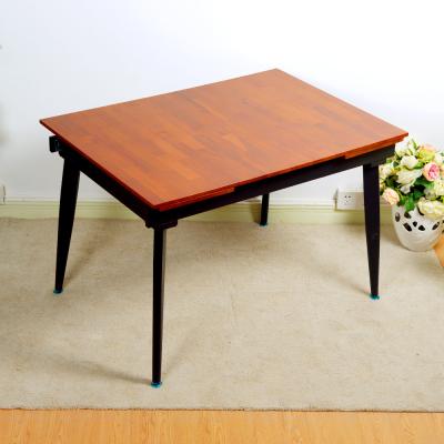 China Mahogany Wood Retractable Convertible Dining Table Adjustable for sale