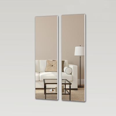 China Wall Mounted Full Body Frameless Makeup Mirror 3mm Thick for sale