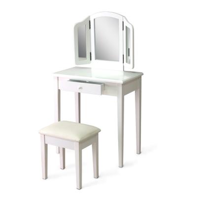 China Foldable Mirrors MDF Makeup Dressing Tables 0.153m3 CBM for sale