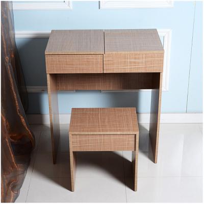 China PVC Stool E1 MDF Modern Dressing Table EU Melamine With Mirrors for sale