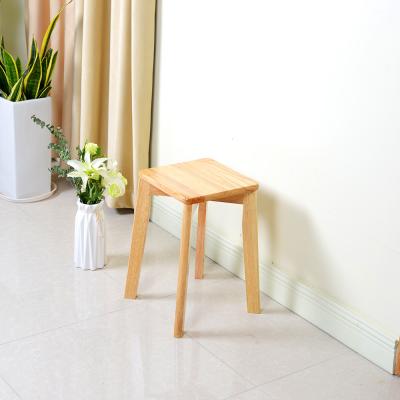 China ODM Rubber Wood 29.5cm Length High Learning Stool NC Painting for sale