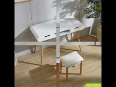 Multifunction Solid Wood Table Set For Book 29.92INCH  White